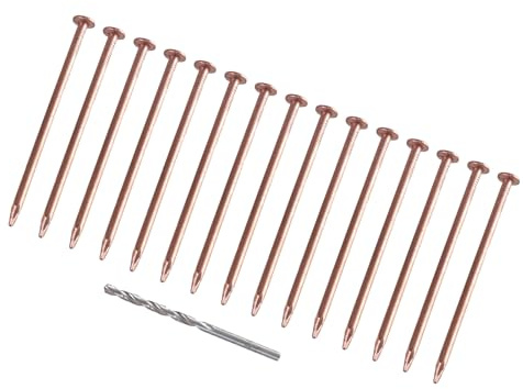 Lot de 15 clous en cuivre pur pour tuer les souches d'arbres - Faciles à utiliser
