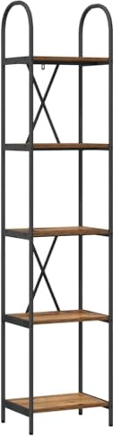 vidaXL Bookcase Shelf Unit Storage Unit Rectangular Stands Self-Positioning Modern Furniture for the Living Room