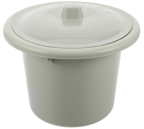 BELLIFFY Pot de Chambre Adulte avec Couvercle en Plastique, Grosse Capacité, Facile à Nettoyer, pour Maison et Voiture, avec Mécanisme de Couvercle Silencieux