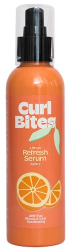 Curl Bites | 2 Minute Refresh Serum - schwereloses Refresh Serum für definierte, aufgefrischte Locken & Wellen - mit Mandarinenextrakt - für Glanz & weniger Frizz - vegan - 200ml