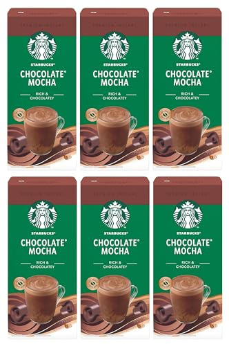 Starbucks Chocolate Mocha Premium Instant Coffee Sachets x5 (Pack of 6, Total 30 Sachets) – Rich & Chocolatey