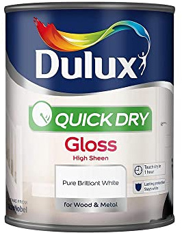 Dulux 750ml Quick Drying Gloss White [Misc.]