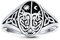 Himmlische Keltische Nacht Tag Sonne Mond Familie Wunschbaum Des Lebens Oval Siegelring Für Frauen Antik Stil .925 Sterling Silber
