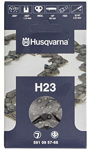 Husqvarna H23-66 16 Chainsaw Chain (Semi-Chisel, 0.050 gauge, Fits: Husqvarna 550XP, 445)