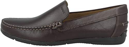 Geox U Siron A, Mocassini Uomo, Marrone Coffee, 43 EU