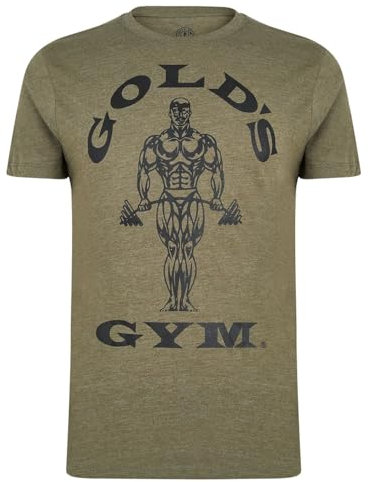 Gold's Gym Herren Gouden Gym T Shirt, Green (Army Marl), XXL EU