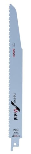 Bosch Accessories lame de scie sabre pour le métal S 1120 CF BIM Heavy for Metal 5 pièces 2608656255
