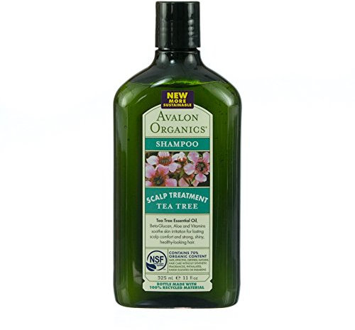 Pack of 12 x Avalon Organics Scalp Treatment Tea Tree Shampoo - 11 fl oz