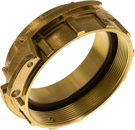 Tankwagenkupplung Vaterteil G 4, Messing Werkstoff:Messing DN:100mm Gewinde innen:G 4