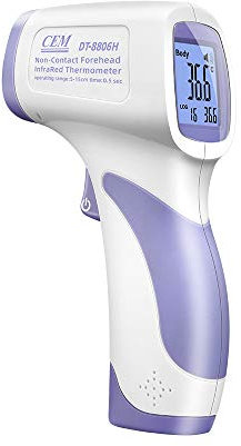 Termómetro infrarrojo sin contacto CEM DT-8806H, dispositivo médico para detección de temperatura, mediciones precisas sin contacto 【3 años de garantía】