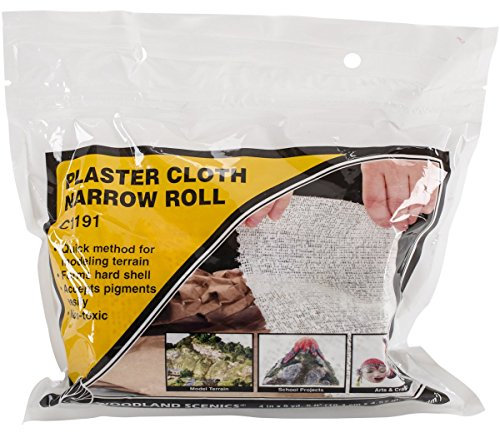 Woodland Scenics C1191 Plaster Cloth Roll 4-inch x 180-inch