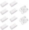 AKORD Replacement Vertical Roman Roller Blind Ball Chain cord Connector Clips, Plastic, White