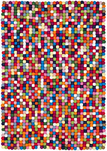 myfelt Filzkugelteppich Lotte - 90x130 cm