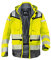 KÜBLER REFLECTIQ Warnschutzjacke warngelb, Größe M, Herren-Wetterjacke aus Mischgewebe, wasserdichte Warnschutzjacke