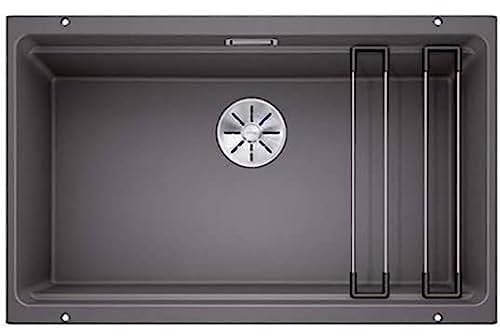 Blanco 525168 Fregadero de Cocina, Gris Roca, 80 cm Unterschrank