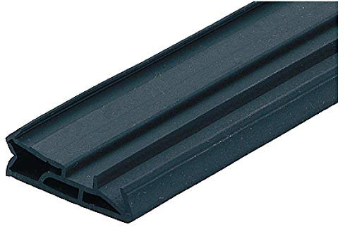 Gedotec Haustürdichtung für Holz-Zargen zink-grau | 6 m Silikon-Türdichtung DS 185a | Dichtungsband Tür mit Nutbreite 4–5 mm - Breite: 18 mm | zugluftstopper fenster und türen Dichtband wasserdicht