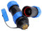 Connecteur d'Aviation 2/3/4/5/7/9/12 Broches, Connecteur en Ligne Câble de Prise d'Aviation IP68 avec Capuchons Etanches(7pin)