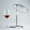 Wine Decanter Drying Stand, Stainless Steel Decanter Holder with Rubber Coated Top to Protect Surface Prevent Scratches Ring Shape Stainless Steel Base Stable Without Shaking