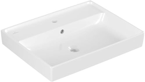 Villeroy & Boch Collaro Waschbecken, 600 x 465 mm, mit Überlauf, ungeschliffen, 4A3360; Farbe: Weiß Ceramicplus
