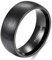 Zakk Ring Damen Herren Schwarz Titan Eheringe Partnerringe Trauringe Verlobungsringe Gebürsteter Komfort Fit 6mm 8mm (Schwarz-8mm, 63 (20.1))