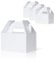 MATICAN Party Favor Boxes - 24 White Gable Boxes, 15 x 9 x 9 cm