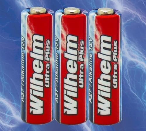 3 x A27 12V Wilhelm Alkaline Batterien MN27 V27GA 27A 12 Volt 25 mAh