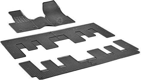 Auto Fußmatten Gummimatten Rigum geeignet für Ford Tourneo Custom Automatik 8/9-Sitzer ab 2018 Passgenau + Auto Duft/BesteKauf