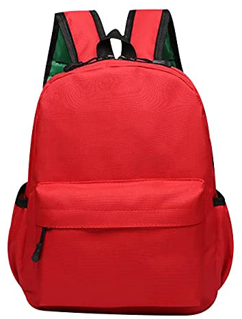 OADOBKICE Rucksack Kinder Billige Schultasche Schulranzen Schulrucksack Jungen Rucksack Damen Elegant Spezieller Schulrucksack Süße Tasche Anti Diebstahl Rucksack Damen Blau Rucksack Rot M