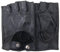 ZLUXURQ Herren-Lederhandschuhe Vollmaschige Fingerlose Halbfinger-Fahrhandschuhe