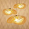 XinZe Retro Industrial Pendellampe Vintage Pendelleuchte E27 Kronleuchter Natürlichen Bambus Gewebt Hängeleuchten Höhenverstellbar Hängelampe Esszimmer Studie Wohnzimmer Cafe Wohnzimmer Lampe,50cm