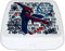 Tupperware to Go Twin Eco+ Spiderman Marvel weiß blau Brotdose Sandwich Box Behälter Kindi Twin Kind Kindergarten Schule