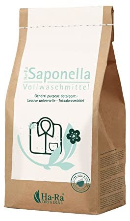 Ha-Ra Saponella Vollwaschmittel Pulver I 1,7 kg Waschpulver für Weiße Wäsche I Hochkonzentriert für bis zu 85 Waschladungen I Waschpulver Großpackung I Hautverträglich & Umweltschonend