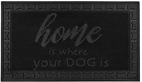 JVL Fauna Home Scraper Rubber Pin Doormat, 40x70cm