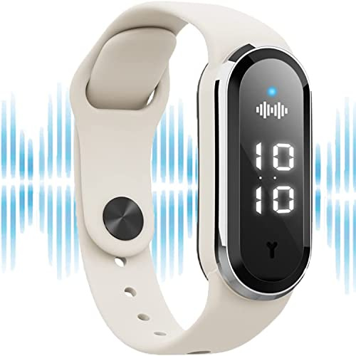 Bracelet Repellent Mosquito Ultrasonic Anti-Mosquito Wristband, Electronic Mosquito Repeller Watch, USB charge Portable, Bracelets for Adults Kids Indoor/Outdoor (White)