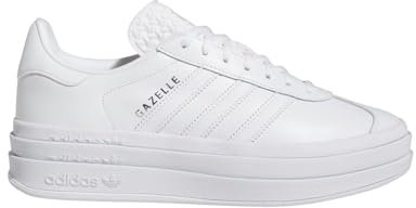 adidas Gazelle Bold W, Scarpe da ginnastica da donna, Triplo bianco, 10 US