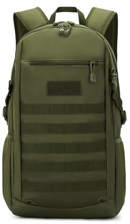 HUNTVP Mochila militar Molle de 10 L/20 L, mochila táctica de asalto para caza, camping, senderismo, 30l-verde militar, 12/20L, Mochila