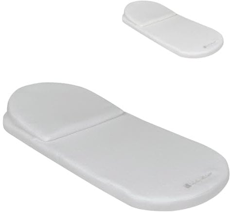 Kikkaboo Kinderwagen-, Babywannen-Einlage Matratze mit Keilkissen 80 x 35 x 4 cm, Farbe:hellgrau