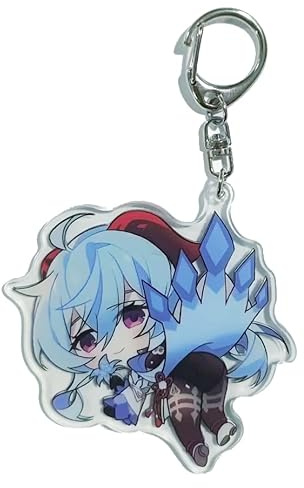 Cute Impact Gen Shin Schlüsselanhänger aus Acryl zum Aufhängen, F-ganyu, One size