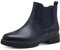 Jana Damen Stiefeletten ohne Absatz mit Reißverschluss Vegan, Blau (Dunkelblau), 37 EU
