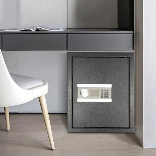 Digitale Safe, Tresorschrank Haushalt Tresor Feuerfest Elektronischer Safe, 45L Tresor für Zuhause, Dokumententresor Geldschrank Wandtresor mit Zahlenschloss für Schmuck Bargeld Sicherheit
