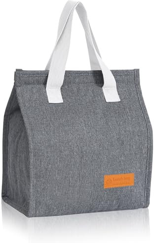 Lonchera aislada para mujeres, hombres y niños, reutilizable, para adultos, niñas, niños, lonchera térmica para el trabajo, transporte, entrega de alimentos, cesta de picnic, bolsa de almuerzo