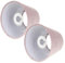 PRETYZOOM Confezione da 2 paralumi E27 piccola lampada da tavolo di ricambio paralume luce notturna lampada da parete luce ombra rosa