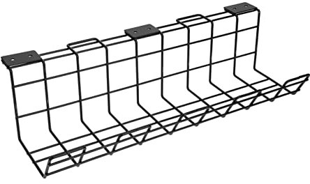jojofuny Estante Alambre Estante Gestión Cables Casa Organizador Cables Organizador Cables Metal Bandeja Cables Debajo del Escritorio Organizador Cables Suministros