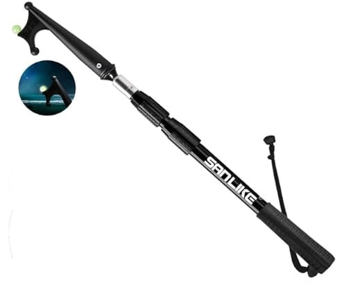 SAN LIKE Gancio Telescopico per Barca per l'attracco Accessori per Barche, Asta Telescopica per Agganciare in Fibra di Vetro, Mezzo Marinaio per Barche con Perline Luminose per L'attracco 1,2M