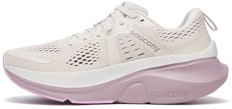Saucony Men's Guide 18 Sneaker, Moon/Quail, 7