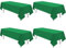 4 Pack Rectangle Tablecloth 60 x 102 inch Green Polyester Table Cloth for 6 Feet Tables,Washable Fabric Stain and Wrinkle Resistant Table Cover Table Clothes for Wedding Parties Banquet Kitchen