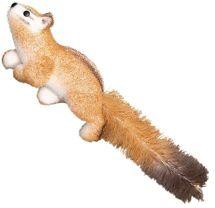 JYCRA Simuliertes Eichhörnchen, künstliches Eichhörnchen, pelziges Eichhörnchen, Weihnachtsschmuck, Eichhörnchen-Figur, niedliches Eichhörnchen-Modell (B)