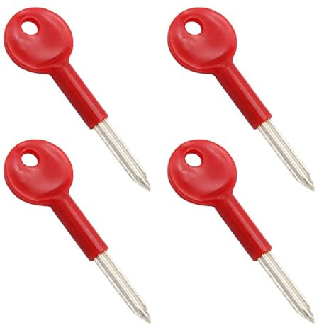 Wmzjnljy 4pcs Universal Security Rack Bolt Keys for Simple Doors Windows Iron Security Rack Bolt Key for Fire Door Pipe Well Door Rack Bolt(Z47-4)