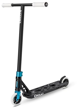 Chilli Pro | Ventus Stunt Scooter | Perfect for Park, Street or Indoor Riding | Lightweight | 110mm Wheels | Black/White
