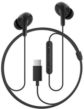 Xiaomi Auricolari in-ear di tipo C con driver da 12,4 mm, microfono HD e resistenza alla polvere e all'acqua IP54 (nero)